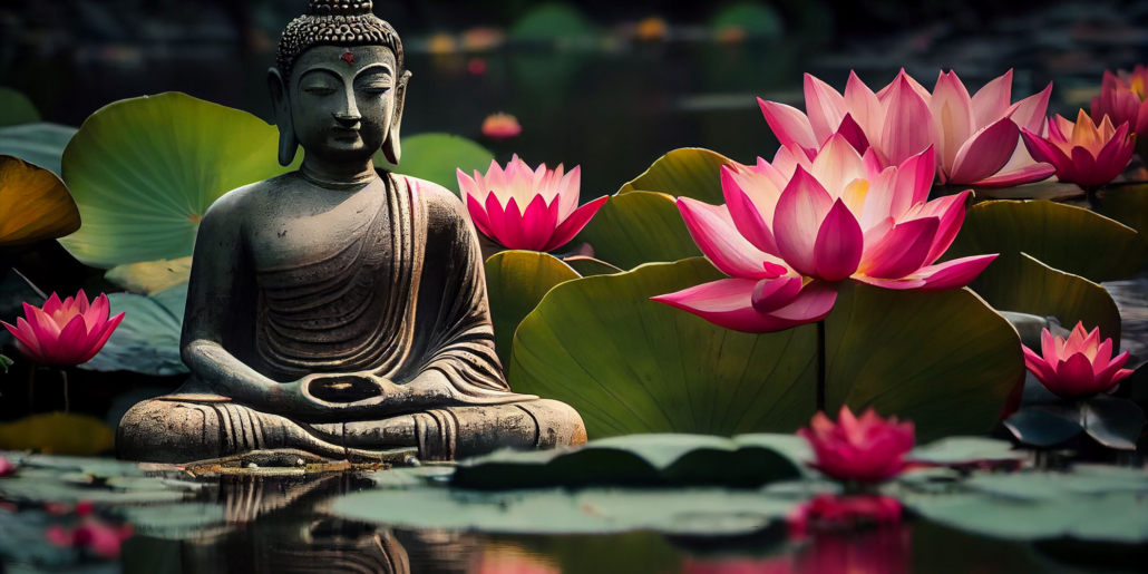 Buddha, lotus, religie